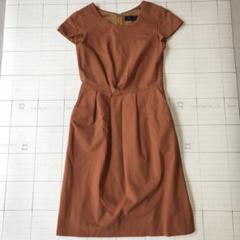 お値下げ　新品　UNTITLED ブラウン 半袖 ワンピース Oサイズ　日本製 新品 UNTITLED ブラウン 半袖 ワンピース Oサイズ 日本製 - メルカリ