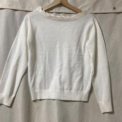 GU スカラップ ニットトップス