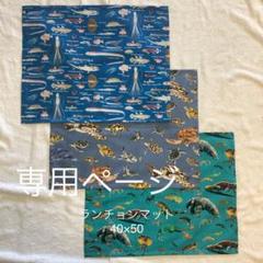 専用 海亀 40×50 小学校 ランチョンマット 2枚