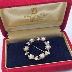 【未使用品】✨MIKIMOTO ミキモト パール　本真珠　ブローチ　NHK MIKIMOTO ミキモト パール 真珠 ブローチ K14イエローゴールド