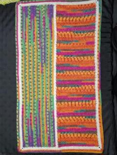 Honeyさん専用　ハンドメイド　ブランケット　オパール毛糸　かぎ針編み かぎ針編みのブランケット。 . 全体の雰囲気をお伝えしたく