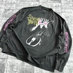 SONIC YOUTH ソニック・ユース L/S Tシャツ XL USAシングル SONIC YOUTH ソニックユース Tシャツ USA製 チャコール Lサイズ