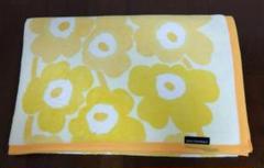 marimekko マリメッコ/毛布 ウニッコ柄 イエロー