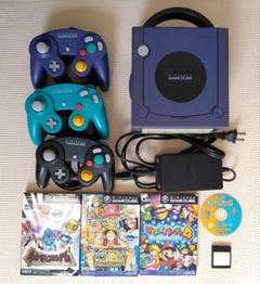 GameCube 本体+コントローラー3つ+ゲームソフト4本+メモリー
