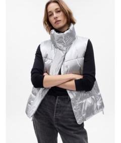 オールドギャップ　GAP ダウンベスト　銀　シルバー　オーバーサイズ　XL Gap ヘビーウェイト オーバーサイズ ダウンジャケット