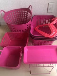 ピンク色 小物入れ PP容器他 12品