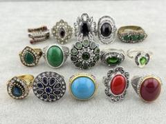 アクセサリー　40点セット　指輪　リング　装飾品　昭和レトロ　まとめ売り Yahoo!オークション -「昭和 レトロ」(その他) (指輪)の落札相場