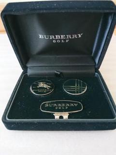 BURBERRY GOLF マーカーセット 新品！ 黒 BURBERRY - 新品未使用！バーバリー ＊ ゴルフマーカーセットの
