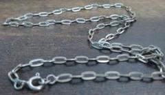シルバー925 45cm 3mm リンク　チェーン　刻印　ネックレス