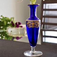 サンルイ 高級シリーズ ボッティチェリ ミルフィオリ グラヴィールカット 花瓶 美品 サンルイ SAINT LOUIS ボッティチェリ ミルフィオリ