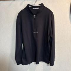 モンジー ニットベスト ネイビー ハーフジップ メンズ M ゴルフ