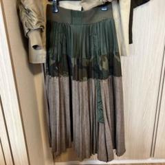 sacai カモフラージュ柄　プリーツスカート sacai(サカイ) Cotton Gabardine Skirtベルテッドバックプリーツ