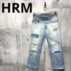 HRM ハリラン メンズ ダメージデニム ダメージジーンズ w28