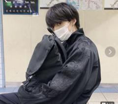 ダブレットトラックジャケットカオス刺繍 18ss large 黒 doublet - カオス刺繍ジャージブルゾン - CHAOS EMBROIDERY