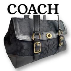 【在庫あり】 お値引き中！大容量✨COACHコーチ シグネチャーターンロック バッグ