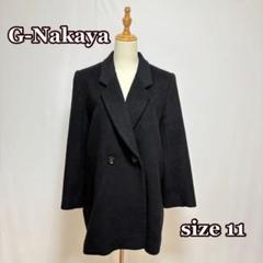 G-Nakayaカシミヤチェスターコート11黒系上質ウール×キュプラ日本製高級感