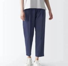 無印 風を通す テーパードパンツ ダークネイビー Lのサムネイル