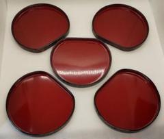 伝統工芸　桜皮細工　扇銘々皿　五客　茶筒　茶匙　蓋物　まとめて　V　R5839 3a83d0f54f74882c8e840be3858f9c