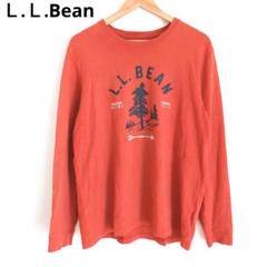 エルエルビーン　長袖トップス　カットソー　Tシャツ　ロゴプリント　カジュアル