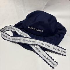 ぷ*ん様 美品♥️PEARLY GATES バケットハット 黒 新品タグ付き パーリーゲイツ バケットハット