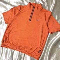 NIKE GOLF ナイキゴルフ ハーフジップ　ゴルフシャツ　L オレンジ