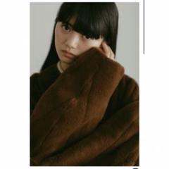 完売品 新品未使用タグ付 CLASSYリサイクルポリエステルファー ロングコート 完売品 新品未使用タグ付 CLASSYリサイクルポリエステルファー