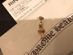 Chrome Hearts 22Kベイビーファットドロップチャームピアス