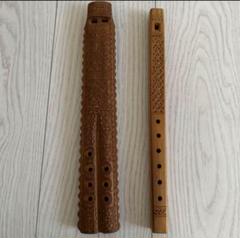 工芸品　木製　縦笛　アンティーク　骨董品 工芸品 木製 縦笛 アンティーク 骨董品 - メルカリ