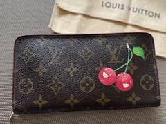 【村上隆コラボ★チェリー】LOUIS VUITTON★折り畳み財布 ルイヴィトン 村上隆コラボ 折りたたみ財布 コピー チェリー