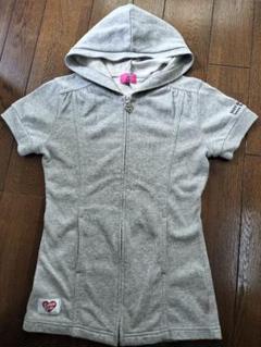 BABYDOLL Super Girl 半袖グレー パーカー Mサイズ