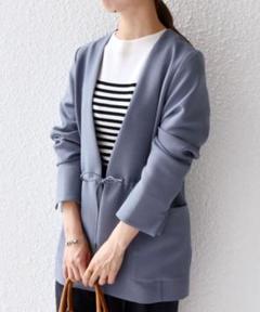 SHIPS any:〈洗濯機可能〉ダブルクロス ペプラム ジャケット　美品
