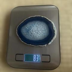 瑪瑙 ブルーメノウ 原石 インテリア　約9.6kg 約19.5✕24cm 青瑪瑙 置石 9kg｜天然石 原石 通販 キラリ石