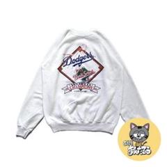 80s 古着 MLB スウェット ドジャース USA製 ワールドシリーズ L