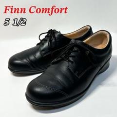 美品 フィンコンフォート コンフォートシューズ ベルクロ 黒 24.5 美品 フィンコンフォート コンフォートシューズ ベルクロ 黒