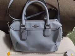 COACH コーチ　ライトブルー ショルダーバッグ