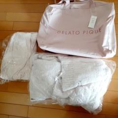 ジェラートピケA 2025 福袋 もこもこルームウェア 上下セット GELATO PIQUE ジェラピケ 2025福袋B もこもこ上下セット グレー