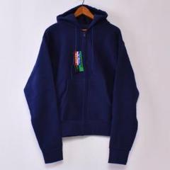 新品未使用 CAMBER クロスニット 231 ジップ パーカー ネイビー
