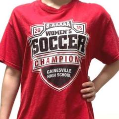 ギルダン Tシャツ WOMEN'S SOCCER レッド 赤色 古着
