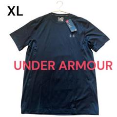 【未使用タグ付】アンダーアーマー ヒートギア FITTED Tシャツ XL 黒