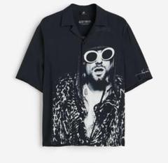 カートコバーン　NIRVANA レーヨン　シャツ　Mサイズ　ブラック　新品