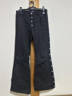 SHIKITARI スタッズ レザーフレアパンツ ※リサイズあり フェイクレザーフレアーパンツ[品番：MKSW0040728]｜GYDA