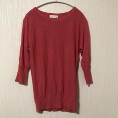 未使用 ビス ニット 春ニット トップス 7分袖 ピンク レディース