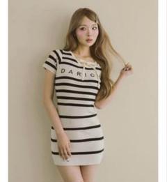Darich ダーリッチ　マルチボーダーニットミニワンピース　IVO フリーL ボーダーニットミニワンピース – Darich (ダーリッチ)