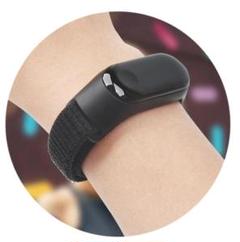 ②黒！Xiaomi Mi band 4/5/6/7 兼用 交換用マジックバンド！