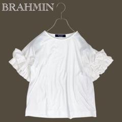 07T723☆ BRAHMIN フリル袖 ブラウス カットソー Tシャツ 春夏