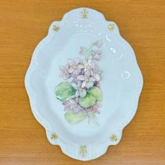 淡い紫の花／立体ペーパーアート／シャドーボックス作品