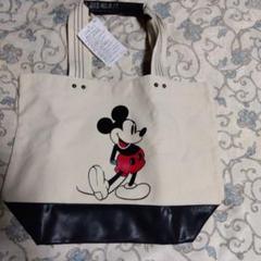 ミッキーマウス アイボリー トートバッグ　WCJ 新品　未使用　ディズニー 新品未使用 wcj Disney ミッキーマウス トートバッグ アイボリー
