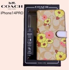iPhone 14 PRO フォリオ・シグネチャー フローラル 手帳型ケース