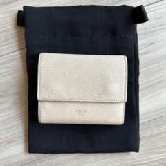 CELINE トリンオフ　三つ折り財布　ブラック CELINE 財布 トリオンフ 三つ折り ブラック - メルカリ
