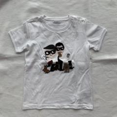 贅沢品 7/8A Tシャツ ドルチェ＆ガッバーナ ホワイト ワッペン 動物 トップス